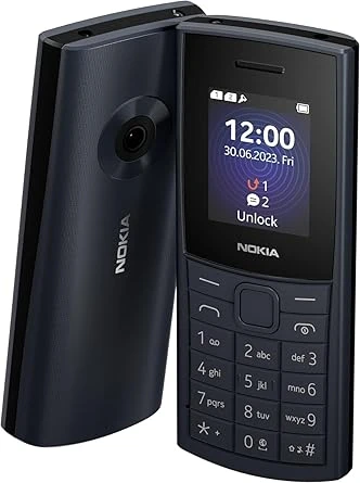 Nokia 110 4G | Dual SIM | GSM Unlocked Mobile Phone | Volte | Blue | International Version | Not AT&T/Cricket/Verizon Compatible